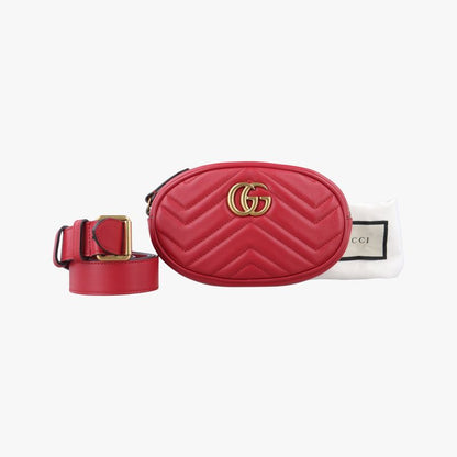 Guccigg Marmont Red Leather 476434 C021705945
