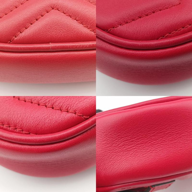 Guccigg Marmont Red Leather 476434 C021705945