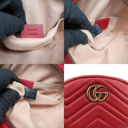 Guccigg Marmont Red Leather 476434 C021705945