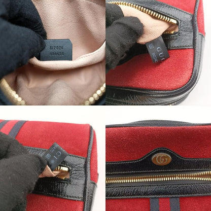 Gucci Ophidia Red And Black Suede And Leather 517076 B024276470