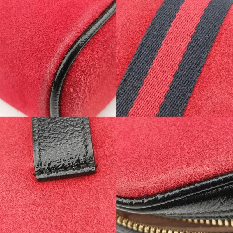 Gucci Ophidia Red And Black Suede And Leather 517076 B024276470