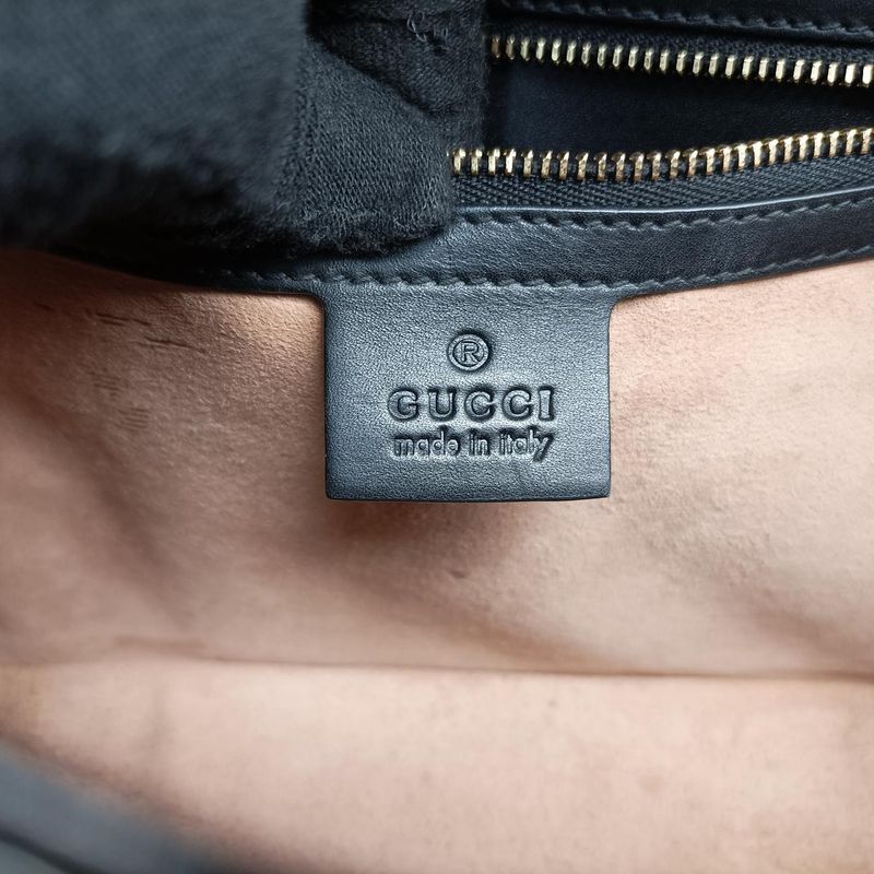 Gucci Sylvie Black X Green X Red Leather 421882 C020002433