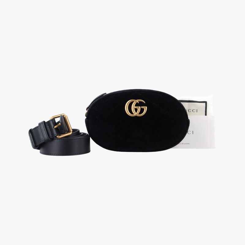 Guccigg Marmont Black Velour 476434 G027309757