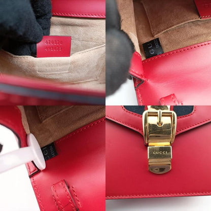 Gucci Sylvie Red And Navy Leather 470270 B022343184
