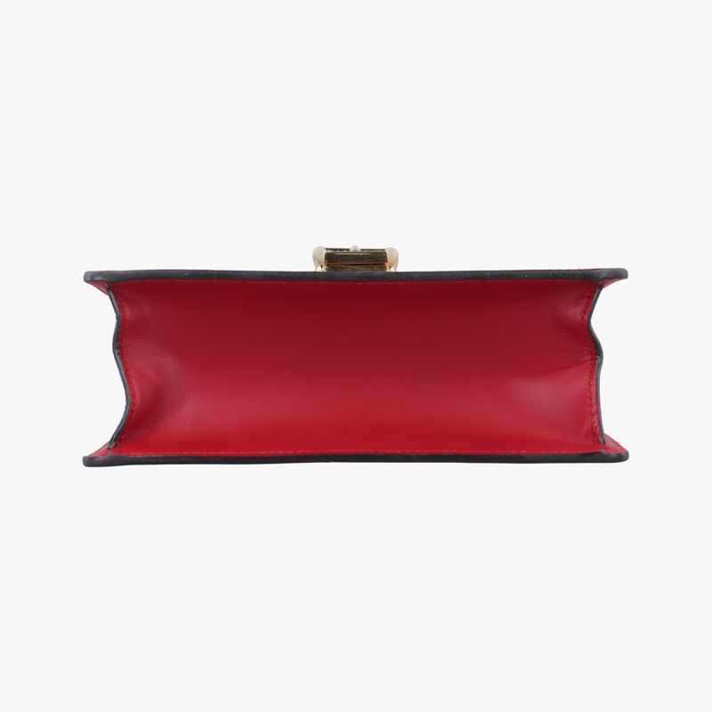 Gucci Sylvie Red And Navy Leather 470270 B022343184