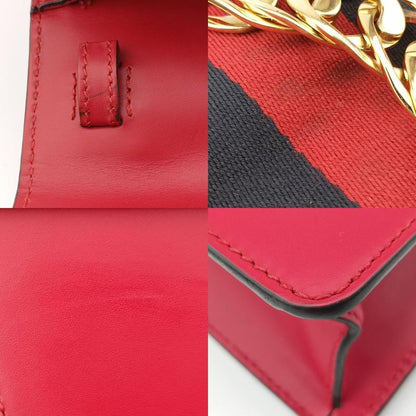 Gucci Sylvie Red And Navy Leather 470270 B022343184