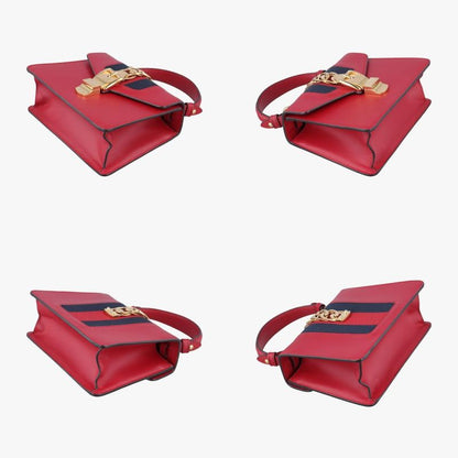 Gucci Sylvie Red And Navy Leather 470270 B022343184