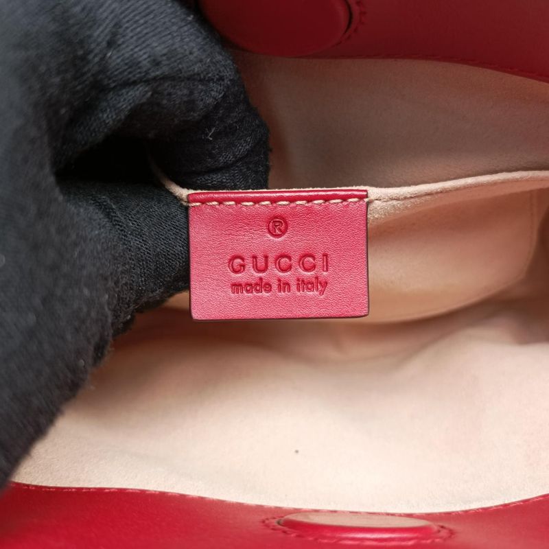 Gucci Bamboo Nim Fair Red Leather 470271 D021771045