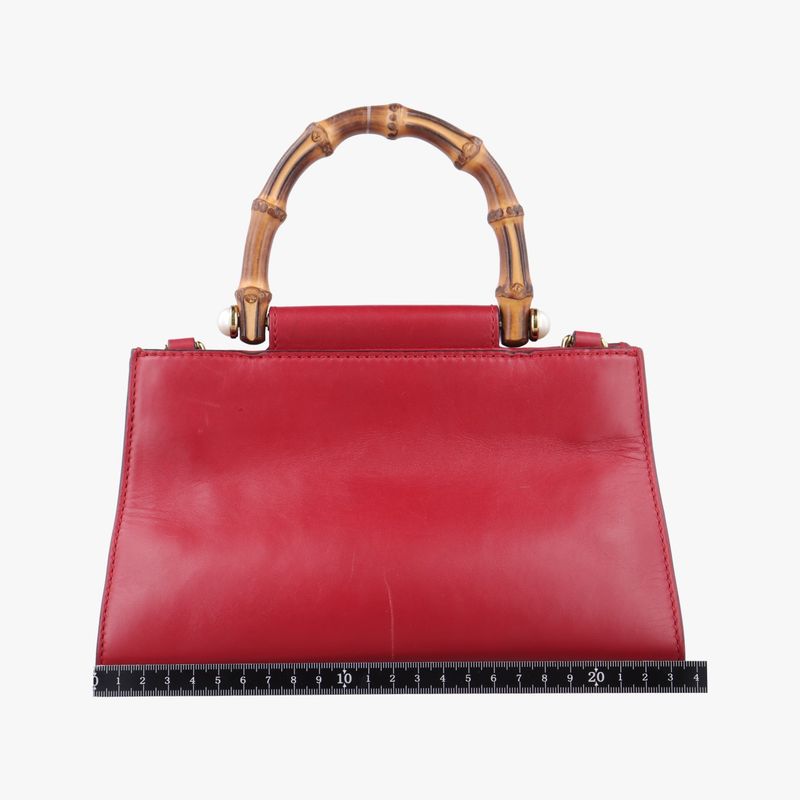 Gucci Bamboo Nim Fair Red Leather 470271 D021771045