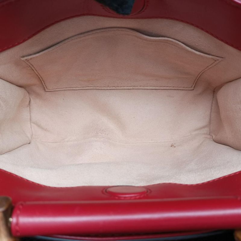 Gucci Bamboo Nim Fair Red Leather 470271 D021771045