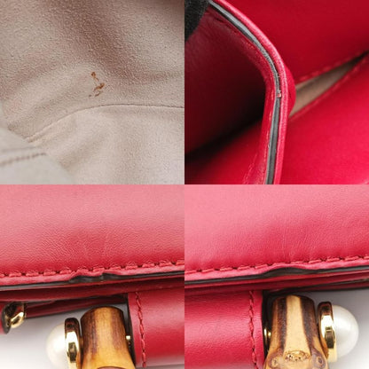 Gucci Bamboo Nim Fair Red Leather 470271 D021771045