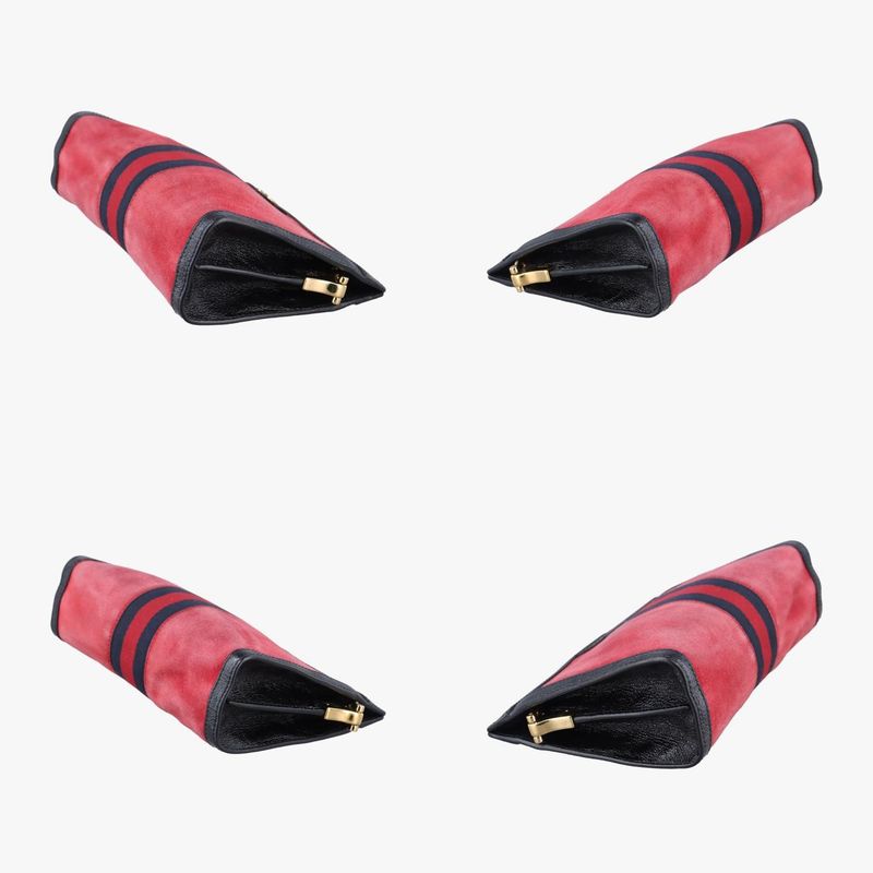 Gucci Ophidia Red And Black Suede And Leather 503877 A024094238