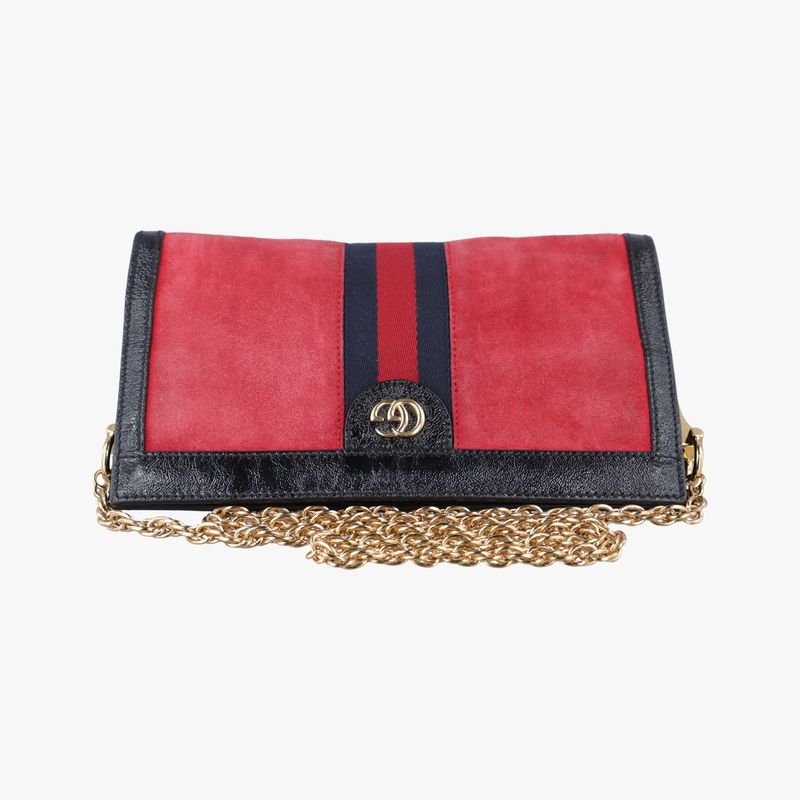 Gucci Ophidia Red And Black Suede And Leather 503877 A024094238