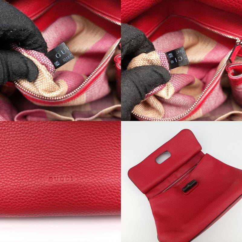 Gucci Bamboo Daily Red Leather 392013 I018712447