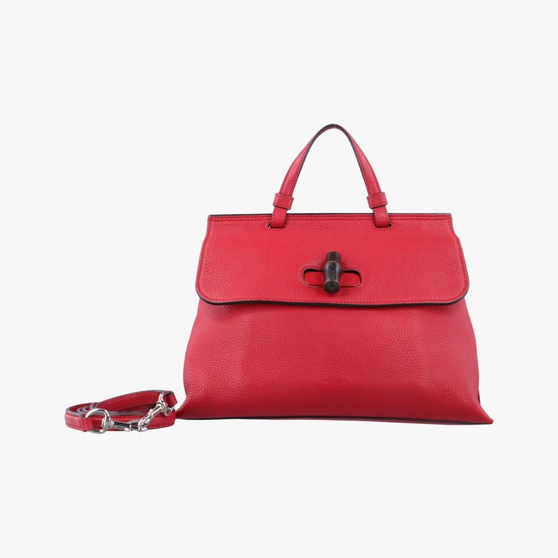 Gucci Bamboo Daily Red Leather 392013 I018712447