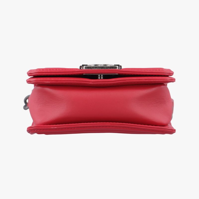 Chanel Boy Chanel Red Lamb Skin And Galuchat A6623021026517