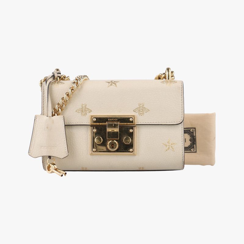 Gucci Padlock White Leather 432182 G028511292