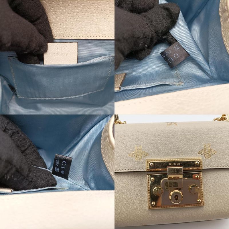 Gucci Padlock White Leather 432182 G028511292