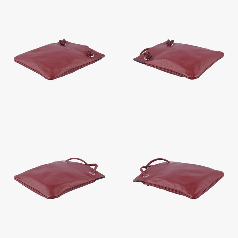 Hermessac Aline Mini Bordeaux Lambskin G AM 007 UH