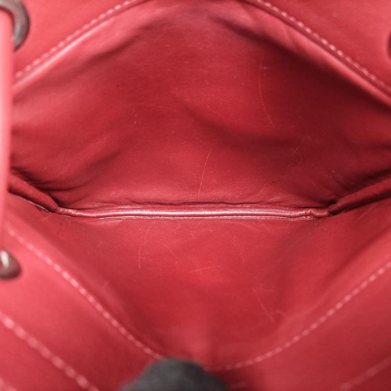 Hermessac Aline Mini Bordeaux Lambskin G AM 007 UH