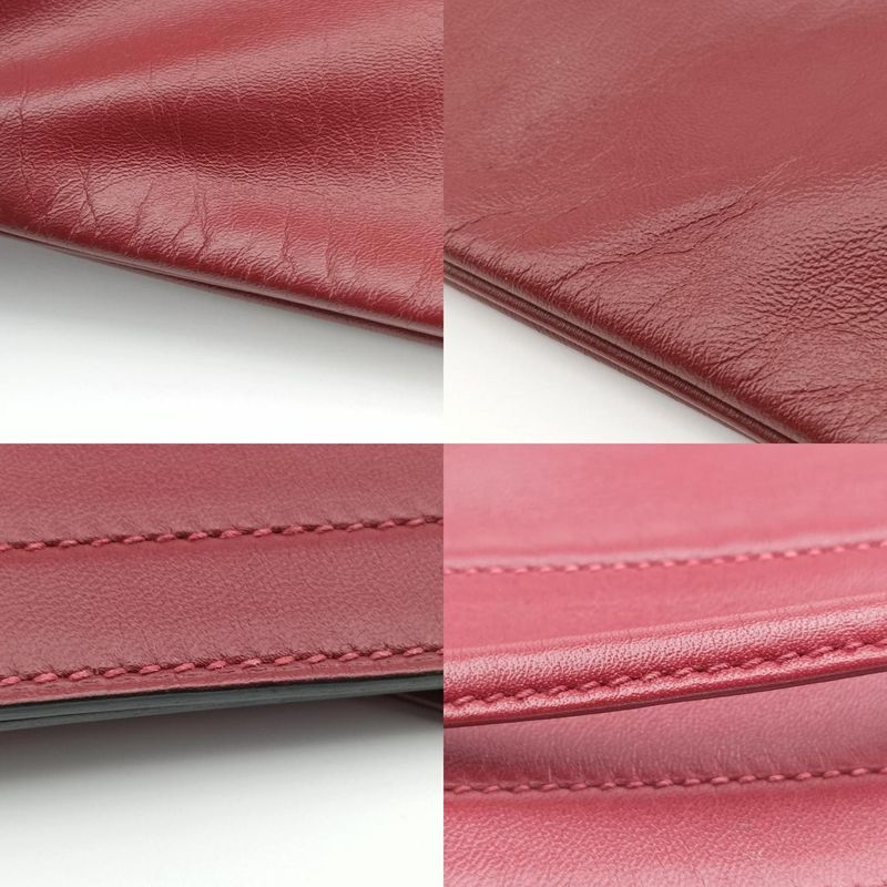 Hermessac Aline Mini Bordeaux Lambskin G AM 007 UH