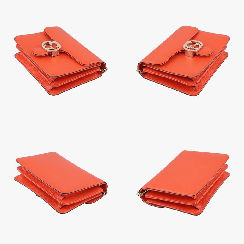 Gucci Interlocking G Orange Leather 510304 I025841621