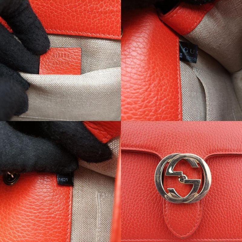 Gucci Interlocking G Orange Leather 510304 I025841621