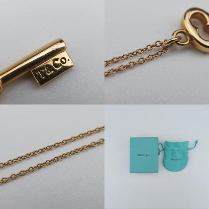 Tiffany Oval Key Pendant Gold Au750