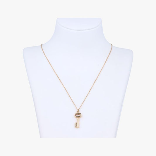 Tiffany Oval Key Pendant Gold Au750