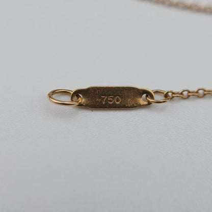 Tiffany Oval Key Pendant Gold Au750