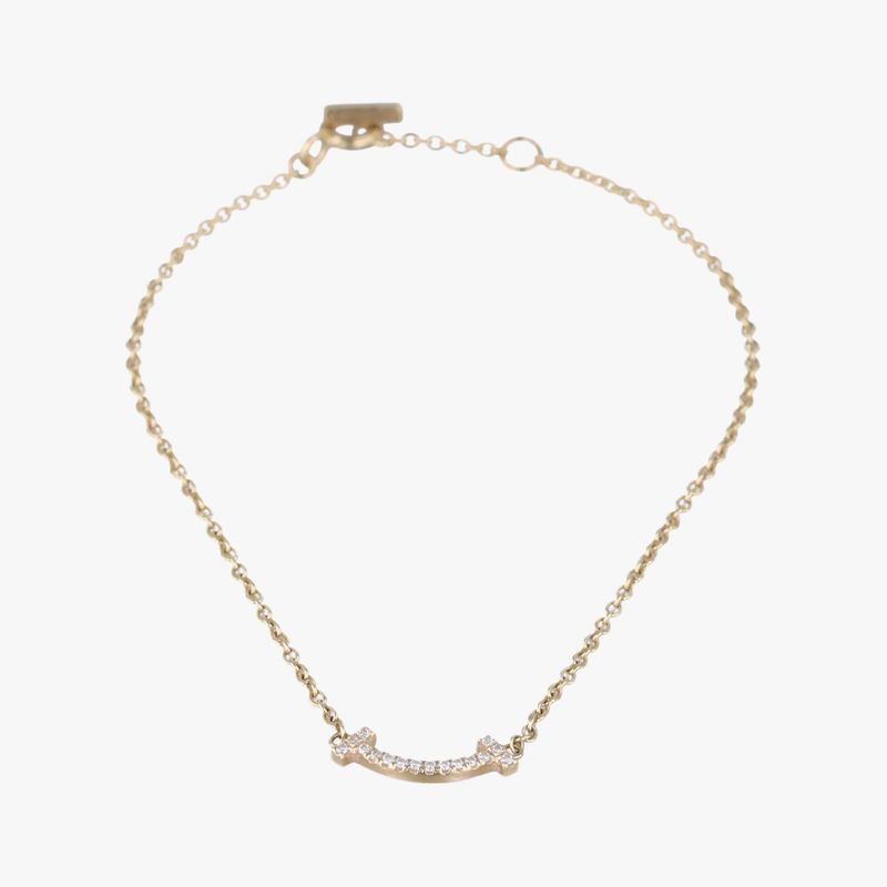 Tiffanyt Smile Bracelet Gold Au750