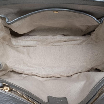 Gucci New Bamboo Beige And Silver Canvas And Leather 254884 G8022996