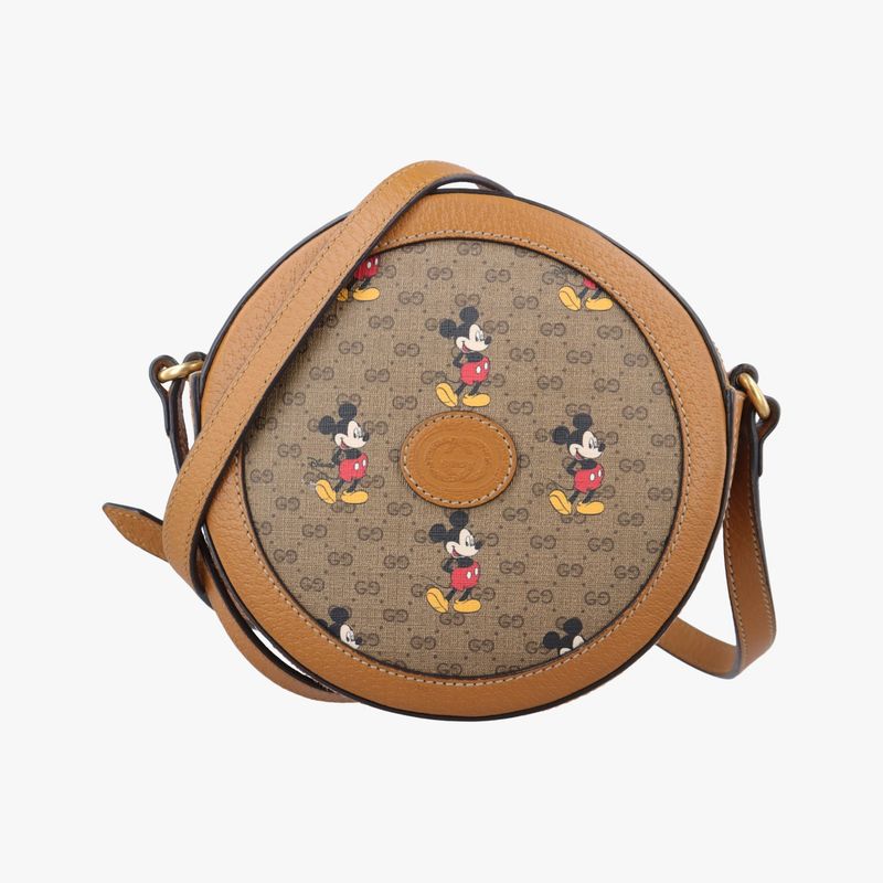 Gucci Disney Collaboration Mickey Mouse Multicolor PVC Coated Canvas And