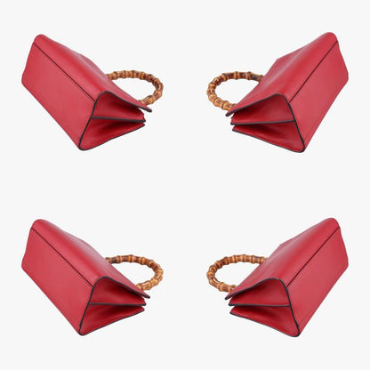 Gucci Bamboo Nim Fair Red Leather 470271 G021540433