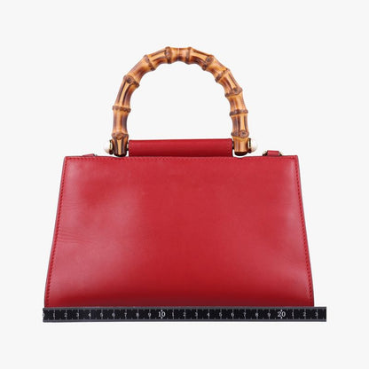Gucci Bamboo Nim Fair Red Leather 470271 G021540433