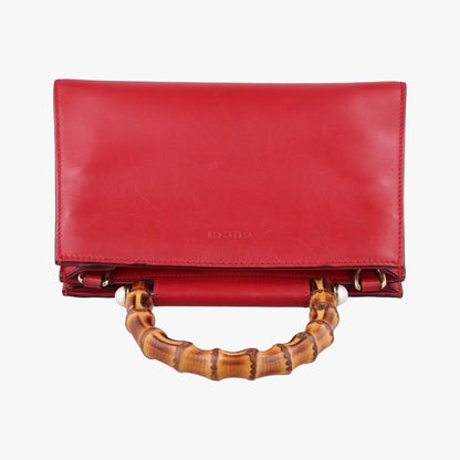 Gucci Bamboo Nim Fair Red Leather 470271 G021540433
