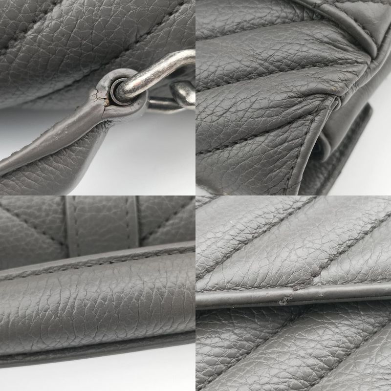 Yves Saint Laurentyves Saint Laurent College Gray Leather 428056 Pmr4280560616