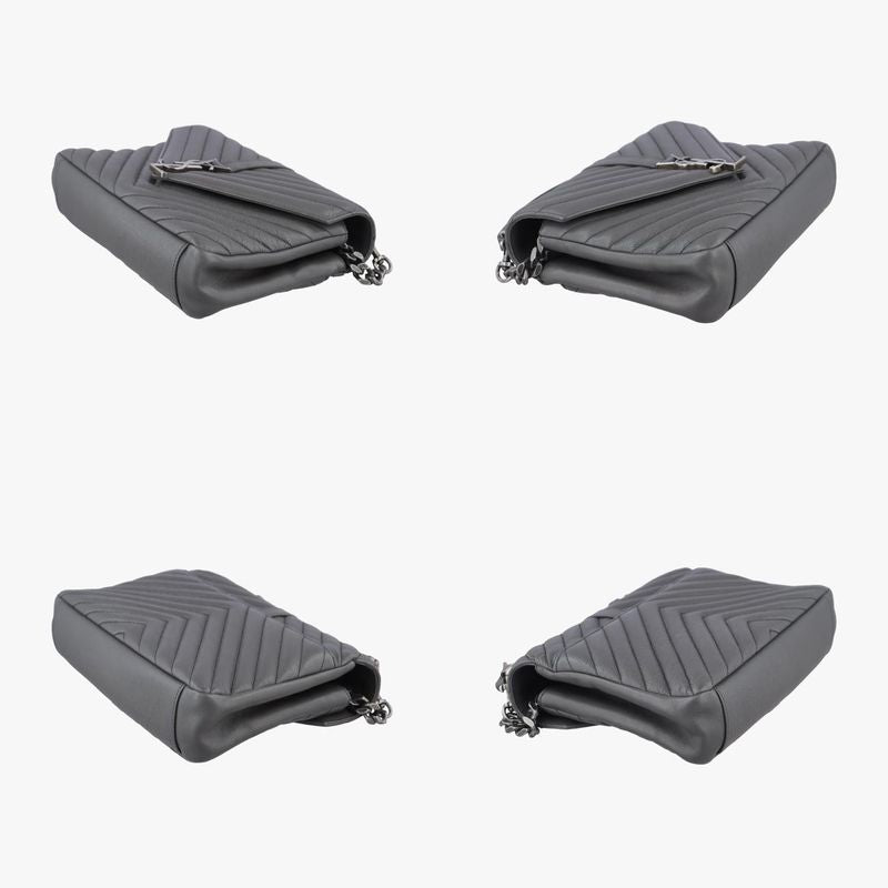 Yves Saint Laurentyves Saint Laurent College Gray Leather 428056 Pmr4280560616