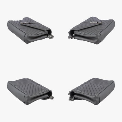 Yves Saint Laurentyves Saint Laurent College Gray Leather 428056 Pmr4280560616