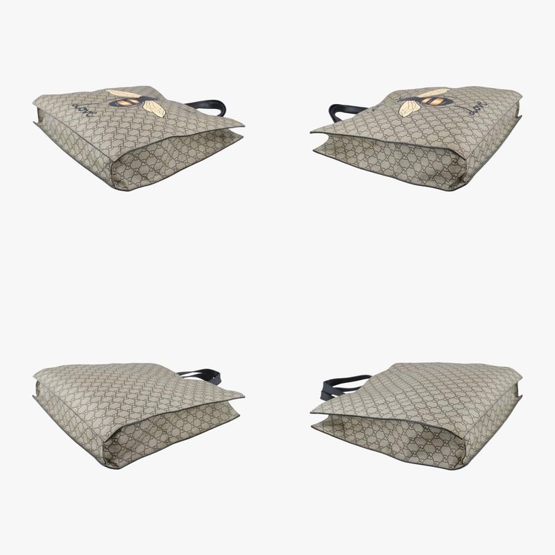 Guccigg Supreme Bee Beige And Multicolor PVC Coated Canvas 450950 D023959407