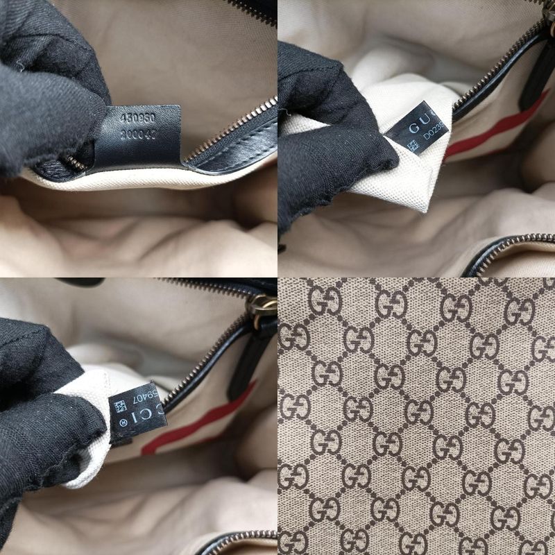 Guccigg Supreme Bee Beige And Multicolor PVC Coated Canvas 450950 D023959407