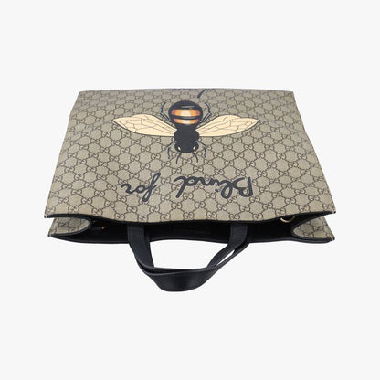 Guccigg Supreme Bee Beige And Multicolor PVC Coated Canvas 450950 D023959407