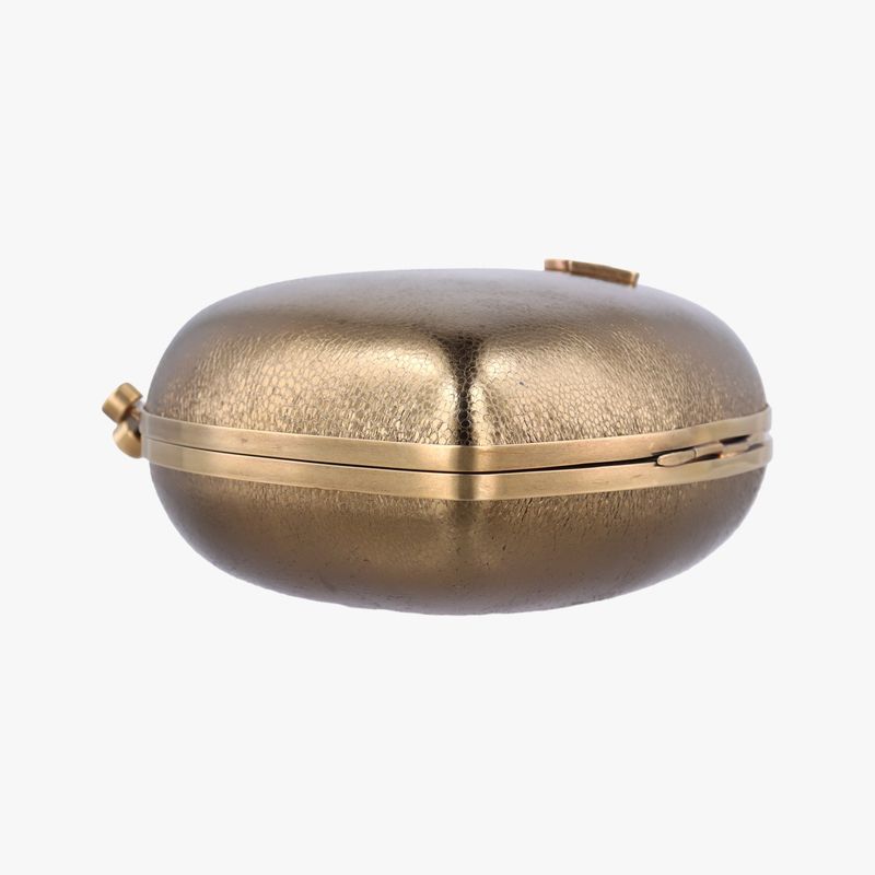 Yves Saint Laurentyves Saint Laurent Love Box Heart Shape Gold Leather 466212