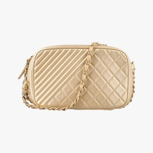 Chanel Coco Boy Camera Case Gold Lambskin A92655 20484370