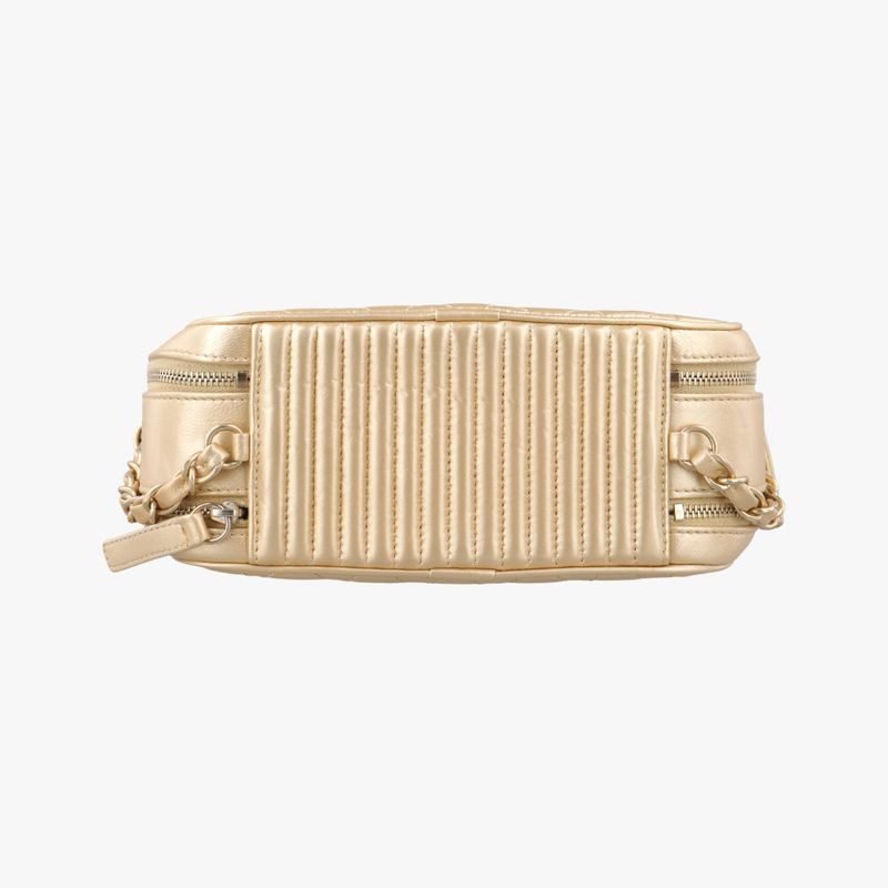 Chanel Coco Boy Camera Case Gold Lambskin A92655 20484370