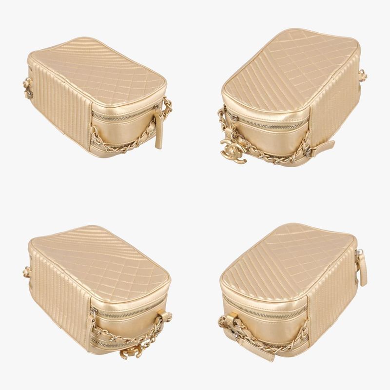 Chanel Coco Boy Camera Case Gold Lambskin A92655 20484370