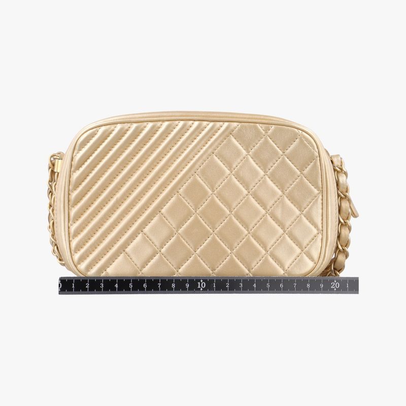 Chanel Coco Boy Camera Case Gold Lambskin A92655 20484370