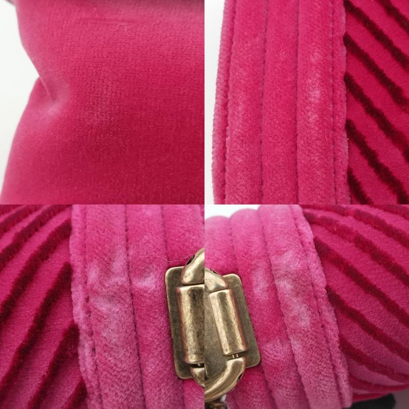 Chanel Boy Chanel Pink And Black Suede A67086 24406189