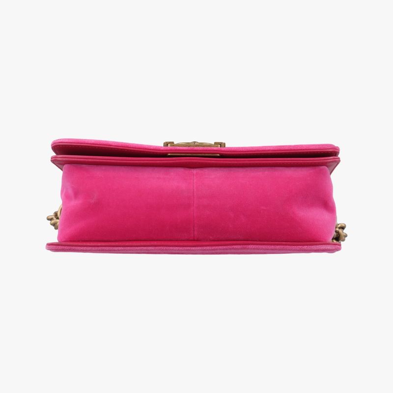 Chanel Boy Chanel Pink And Black Suede A67086 24406189