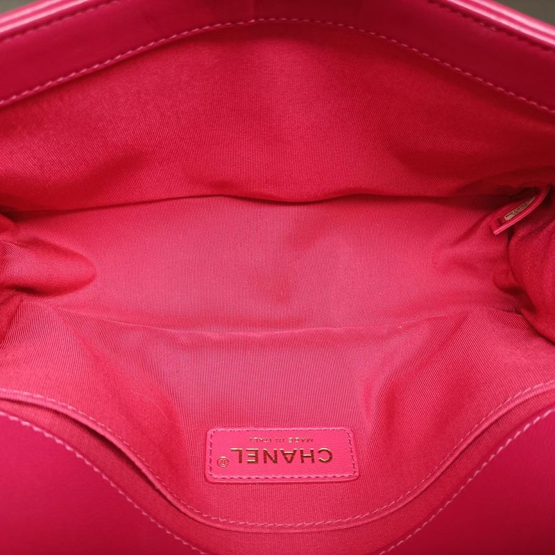 Chanel Boy Chanel Pink And Black Suede A67086 24406189